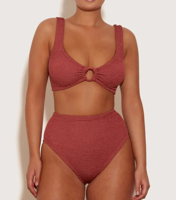 Hunza G Bikini Sets | Bralette-Nadine Bikini With Tonal Hoops -
